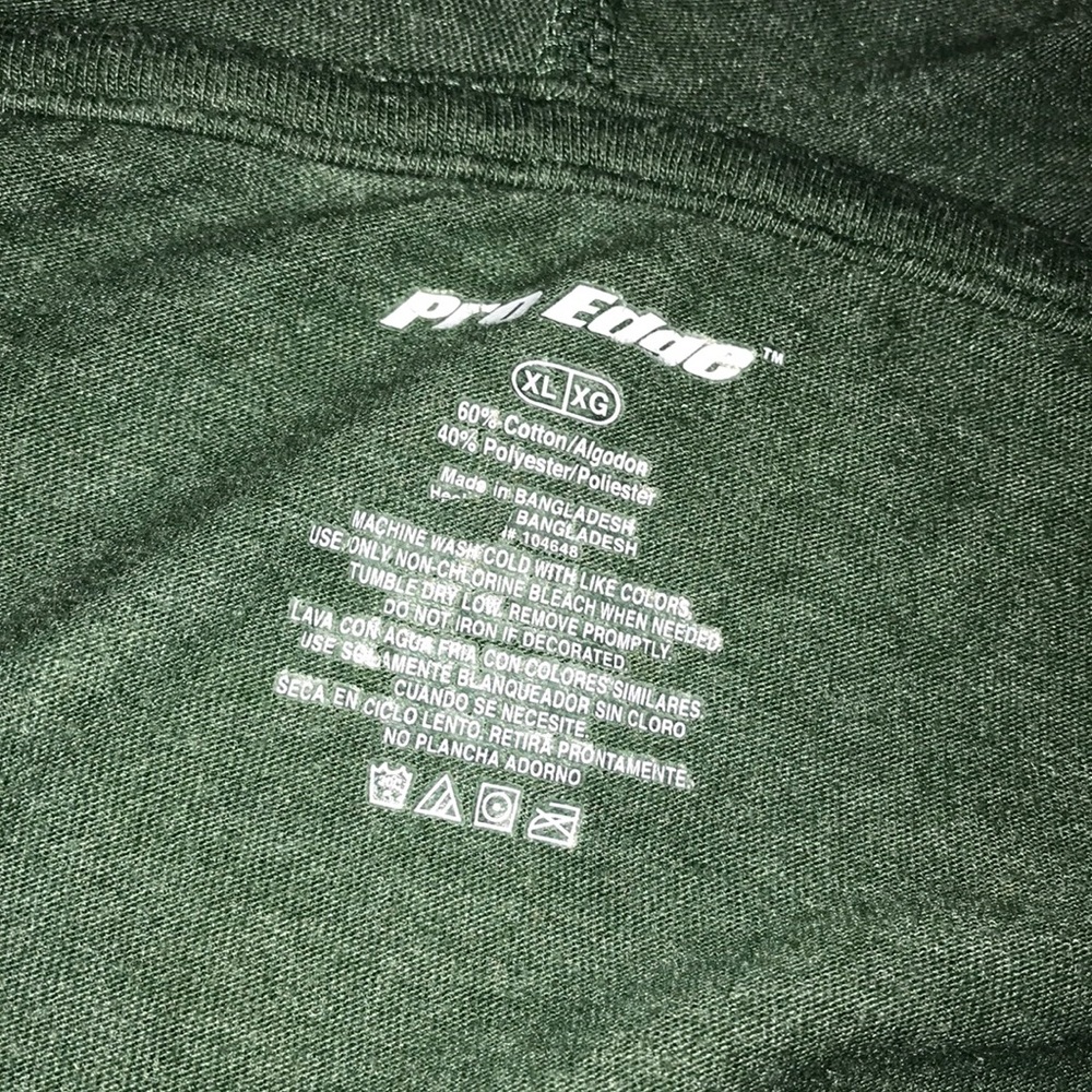 Pro Edge Michigan State Spartans Green Hooded Sweatshirt with White Logo - Picture 2 of 6